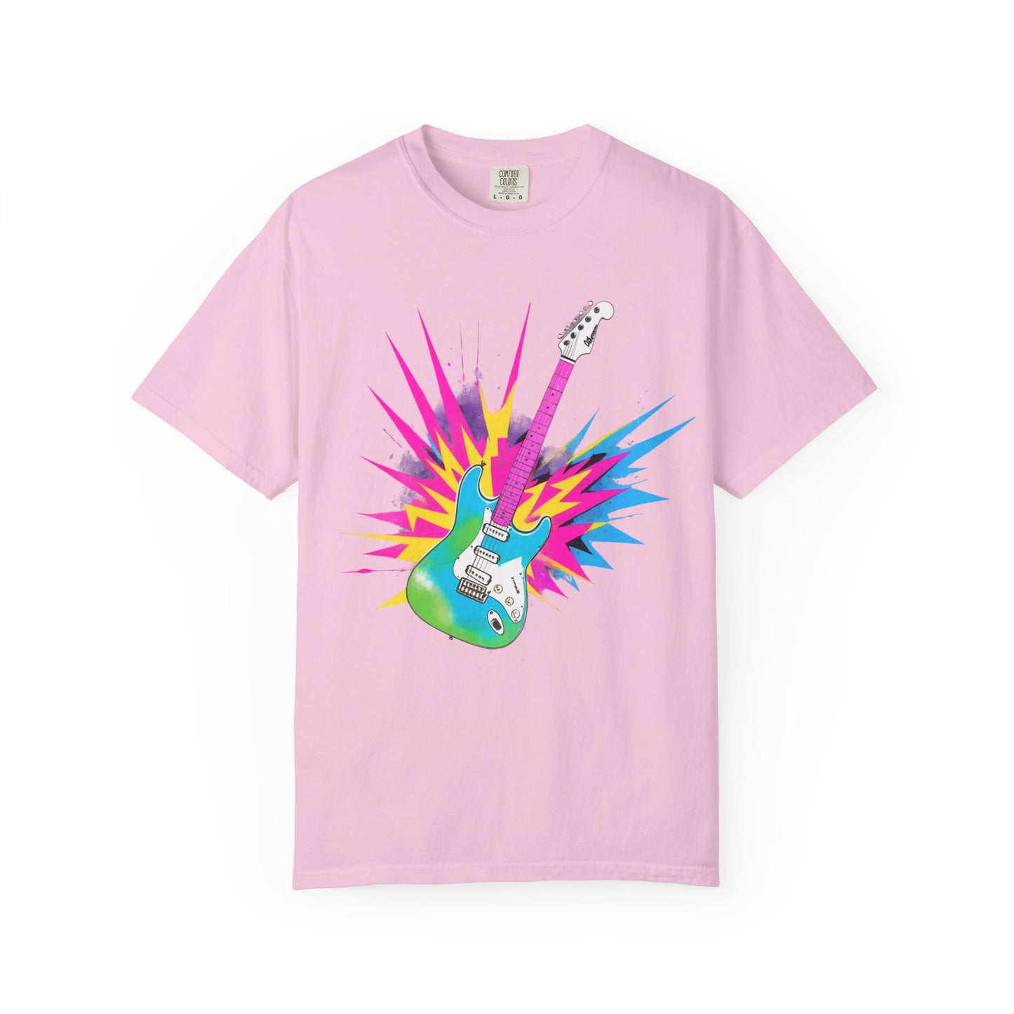 Cotton T-Shirt | Neon Guitar