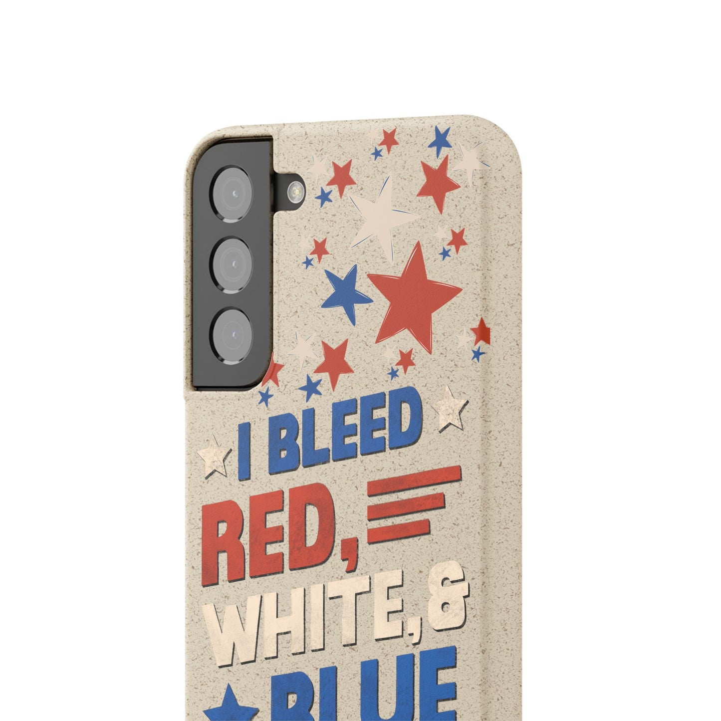 Biodegradable Phone Case | I Bleed Red, White, & Blue