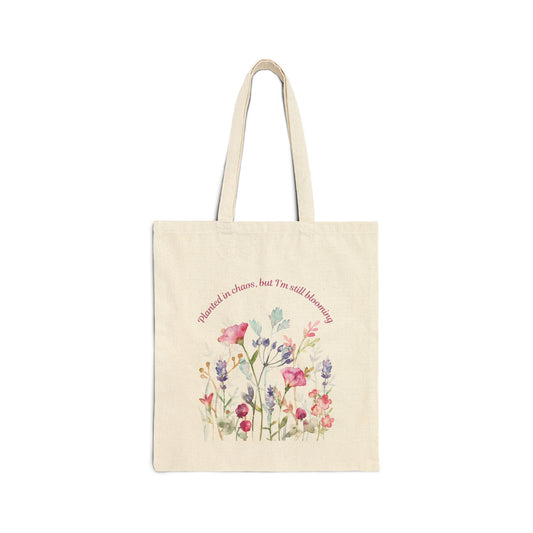 Cotton Canvas Tote Bag | Planted in Chaos Tote