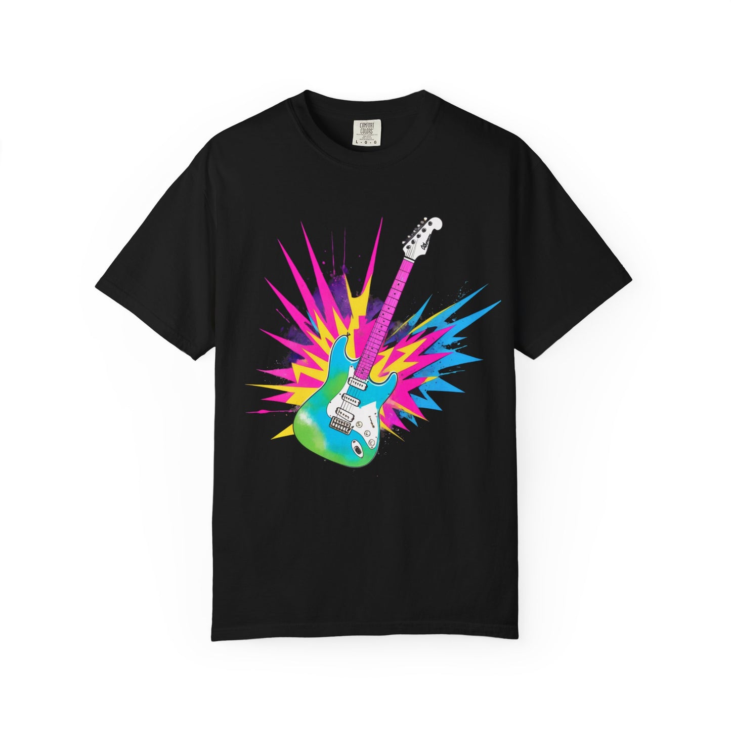 Cotton T-Shirt | Neon Guitar