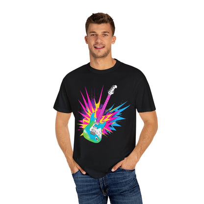 Cotton T-Shirt | Neon Guitar