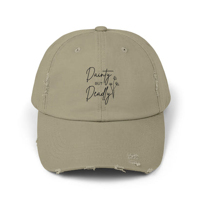 Distressed Ball Cap | Dainty But Deadly