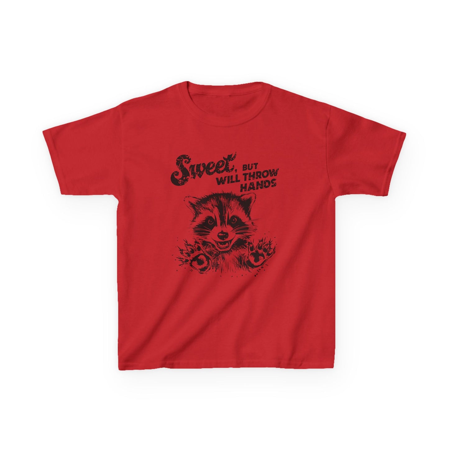 Kids Cotton T-Shirt | Sweet but will Throw Hands