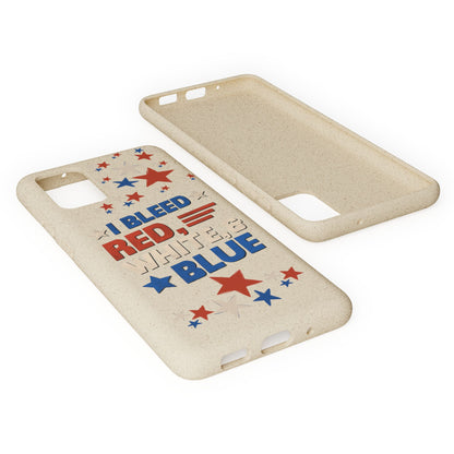 Biodegradable Phone Case | I Bleed Red, White, & Blue