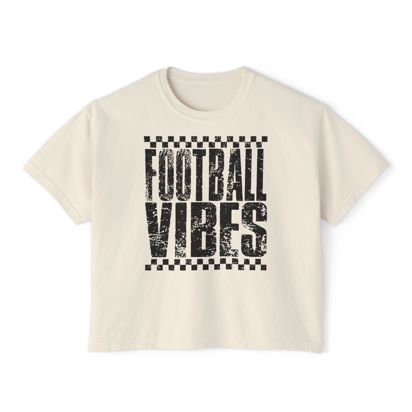 Women's Boxy Tee | Football Vibes