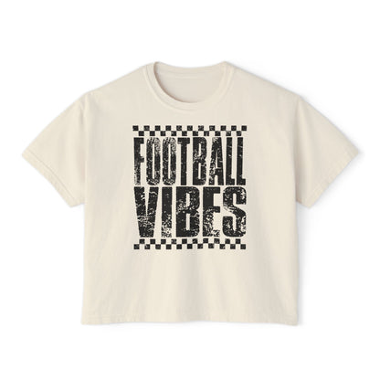 Women's Boxy Tee | Football Vibes