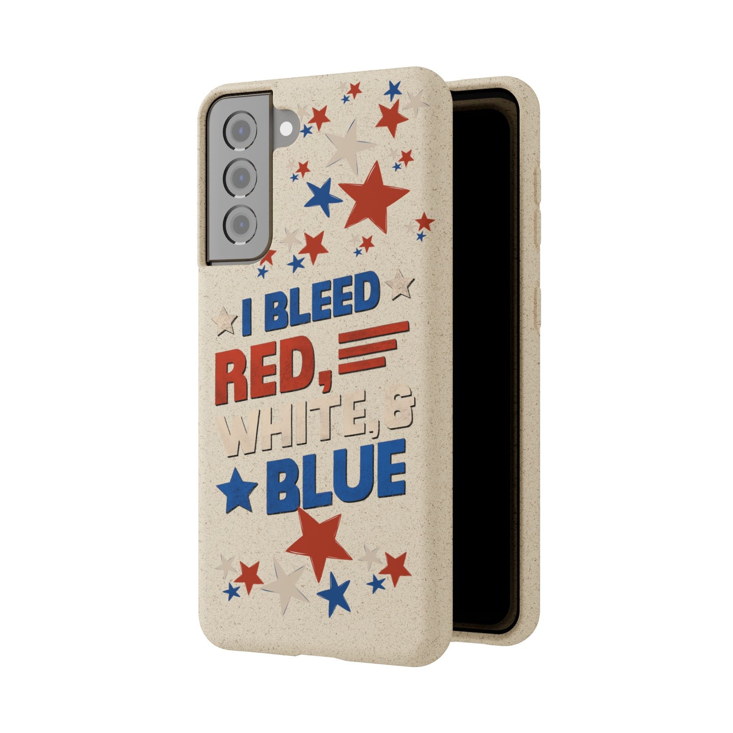 Biodegradable Phone Case | I Bleed Red, White, & Blue